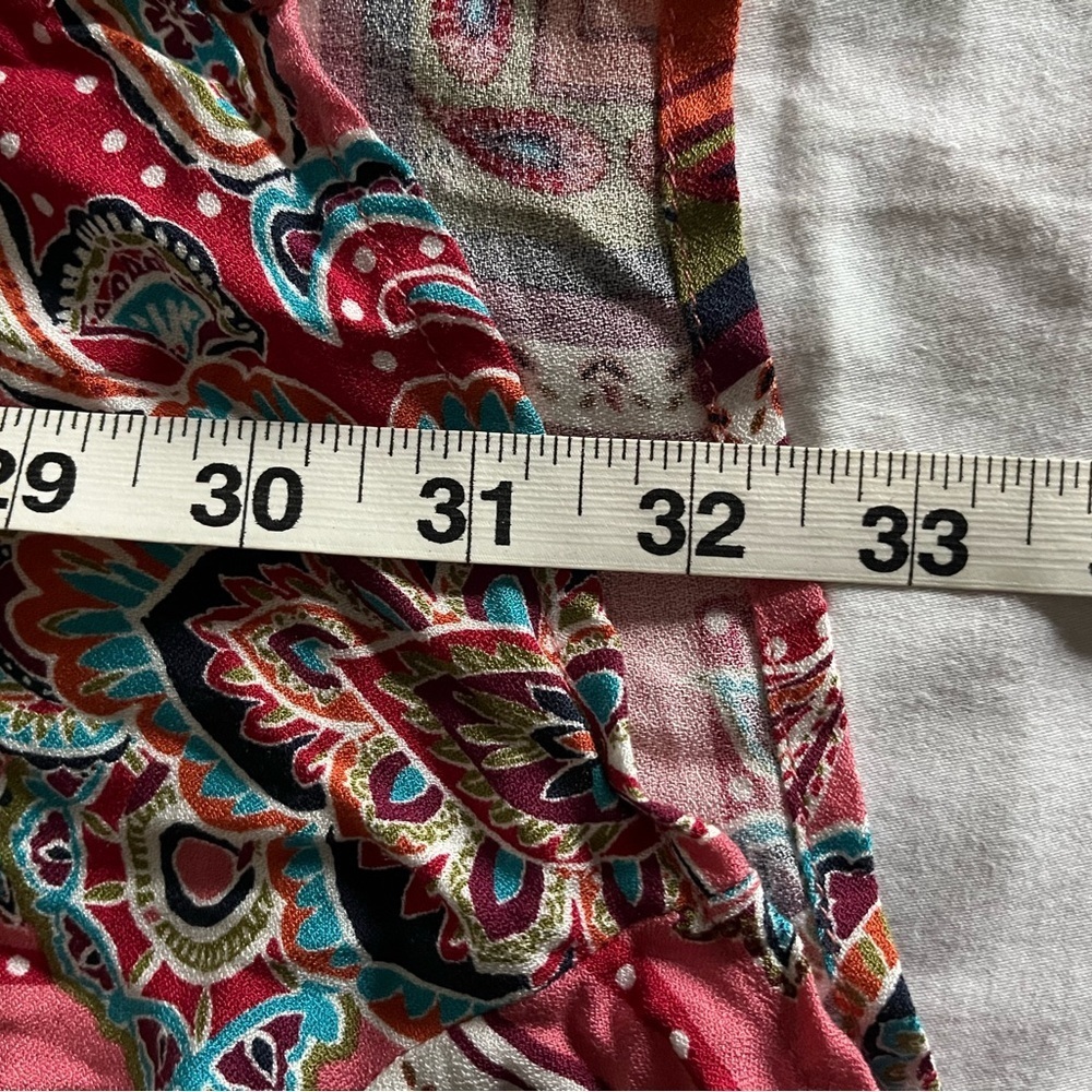 Daytrip Colorful Paisley Floral Batwing Dolman Sleeve Kimono Cardigan Sz Med NWT - Picture 10 of 12